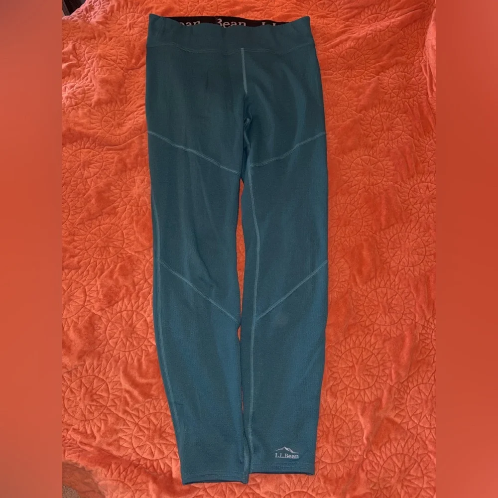 L.L. Bean❄️Women’s Heavyweight Base Layer Crew Top AND Pants in Spruce - Picture 12 of 15
